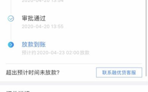 融360融优贷审核多久?2020年什么时候放款