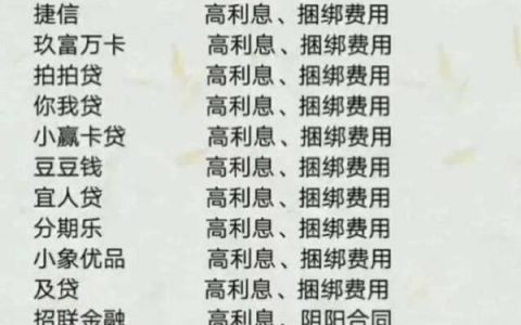 怎么查哪些网贷是正规的，不合法网贷名单排名