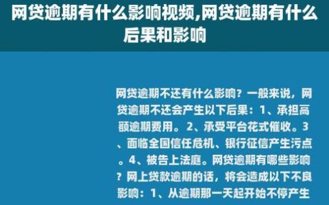 网贷逾期3个月后果严重吗？