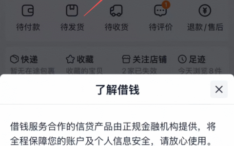 淘宝借钱入口藏哪儿了？2025最新入口位置（附实测截图）