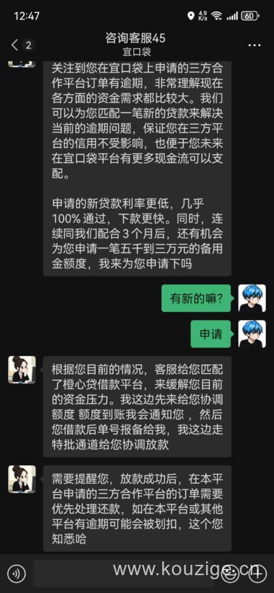 宜口袋橙心袋提高下款率的方法分享，走人工客服报备审核
