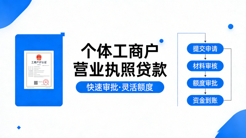 有个体工商户营业执照贷款哪个平台容易下款？2026最新放款快推荐